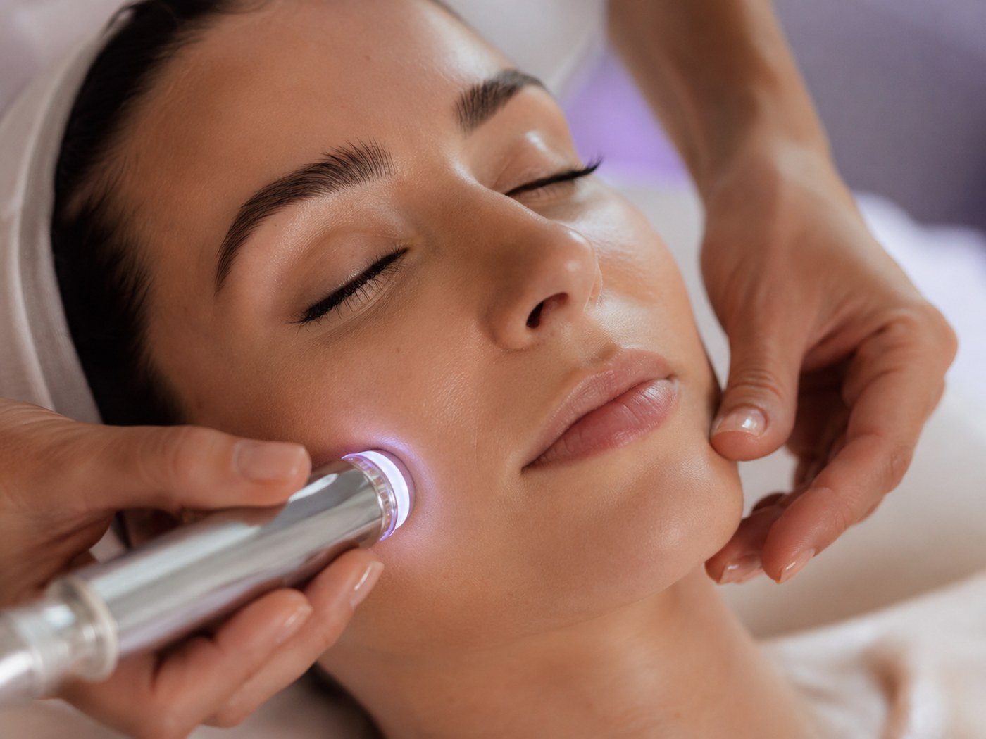 Non-surgical facial skin care treatment at Rescu